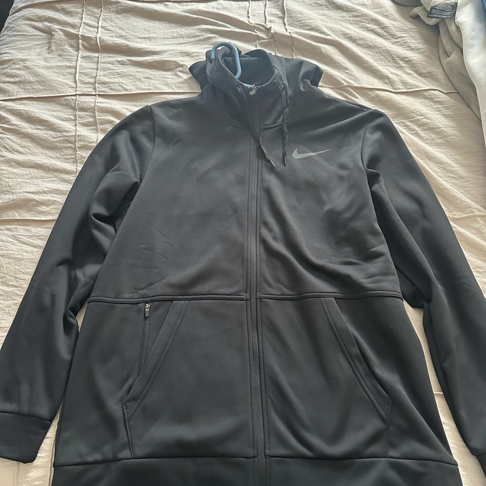 Nike Black Performance Jacket with High Collar